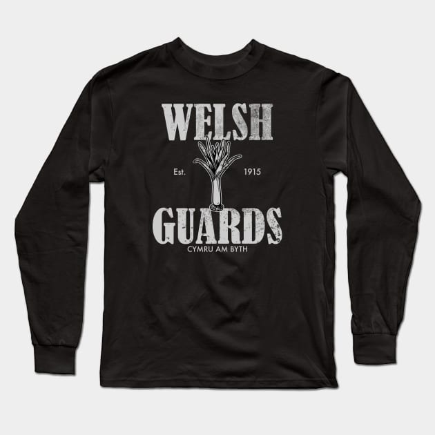 Welsh Guards (distressed) Long Sleeve T-Shirt by TCP